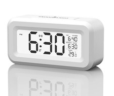 2 DAYBETTER Square Digital Alarm Clock, Battery Operated Clock Mini , Bedside239