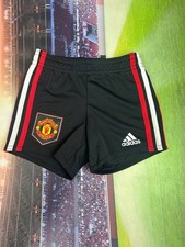 Manchester United Away football Soccer Shorts 2022 - 2023 Adidas Kids sz 9-6M