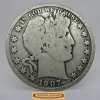 1907 Barber Silver Half Dollar - #C55319NQ