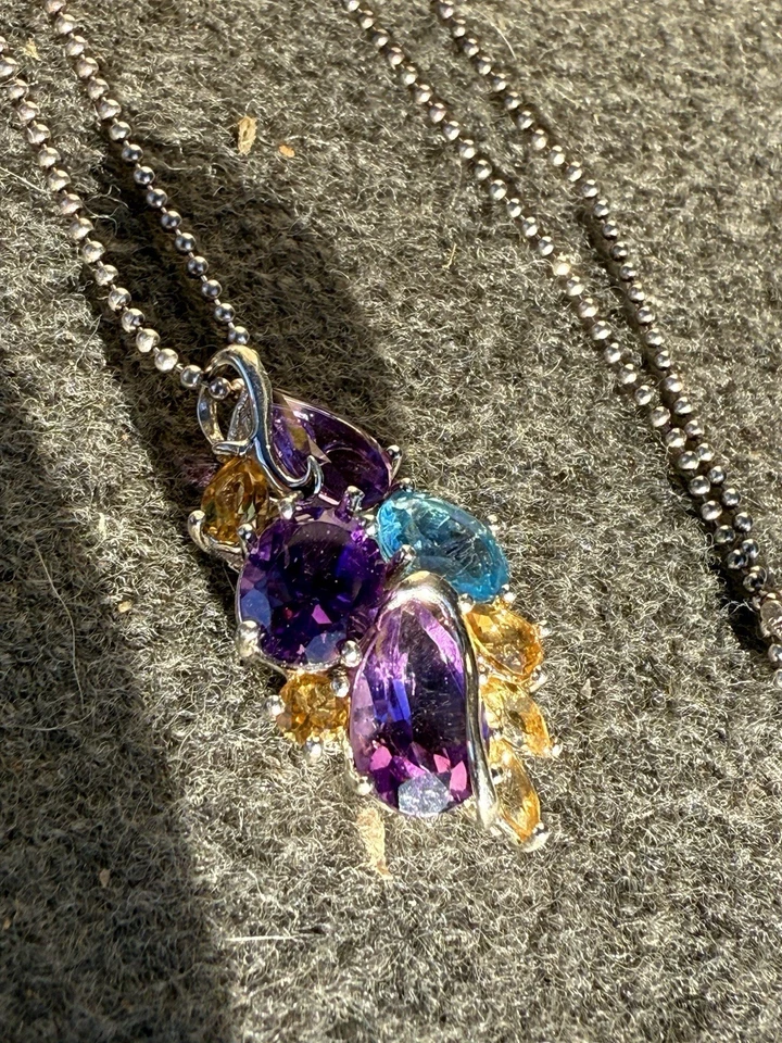 Lote de joyas de marca de fabricante de cadena de plata 925 collar colgante de plata esterlina vintage Foto 4 de 4