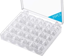 Eoehro 25 Pcs Bobbins for Sewing Machine, Sa156 Bobbins, Bobbins Class 15, Sewin