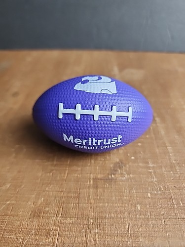 Meritrust Credit Union Football Stress Tension Relieving Rubber Squeeze Novelty