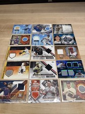 Baseball Cards Relics Lot *15 Relic Cards* **READ DESCRIPTION**