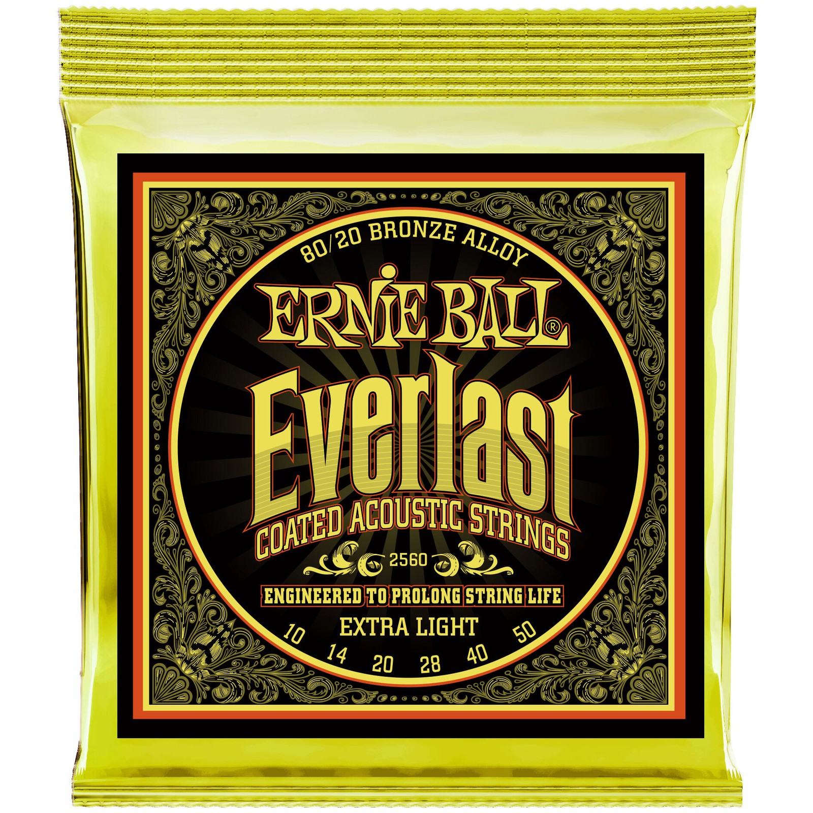 Ernie Ball Everlast EB2560 Extra Light 010-050 Gita 2590₽