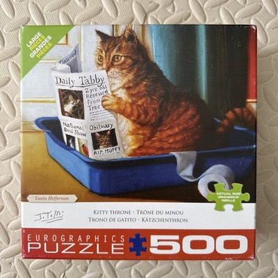 Eurographics 500 Piece Puzzle Kitty Throne