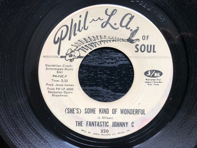 Fantastic Johnny C (SHE'S) SOME KIND OF WONDERFUL 1967 Phil LA Of Soul single VG