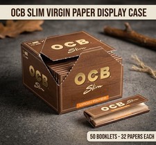 Ocb Marron 1600 Feuilles A Rouler Long Slim 50 Lot