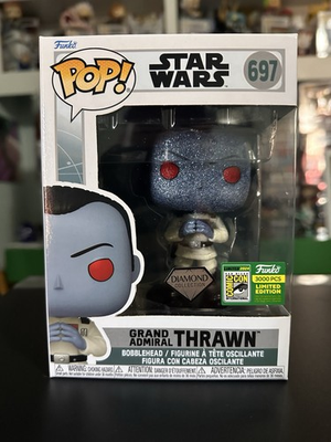 #ad Funko Pop Grand Admiral Thrawn #697 SCC Diamond Collection 3000pcs W Protector $63.89