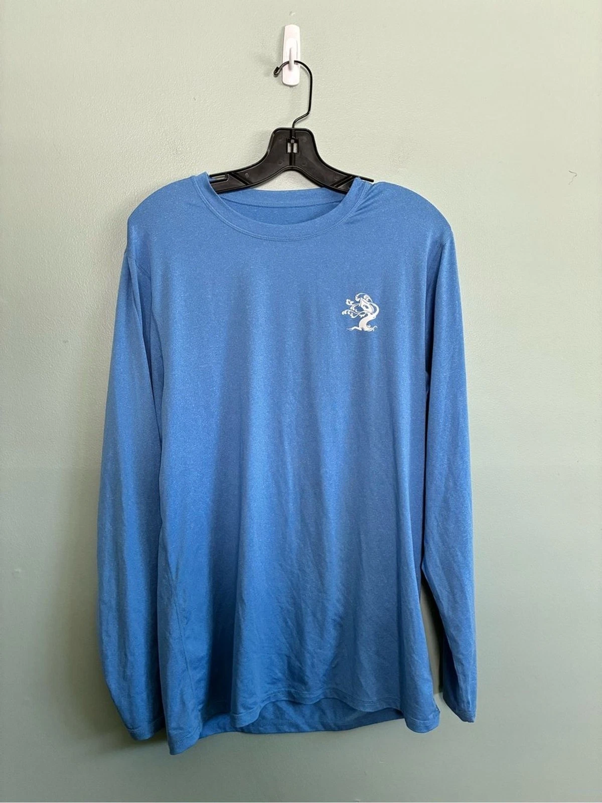 Treehouse Brewery Men's L/S Performance Blue UPF 50 Summer Sun Shirt Sz M