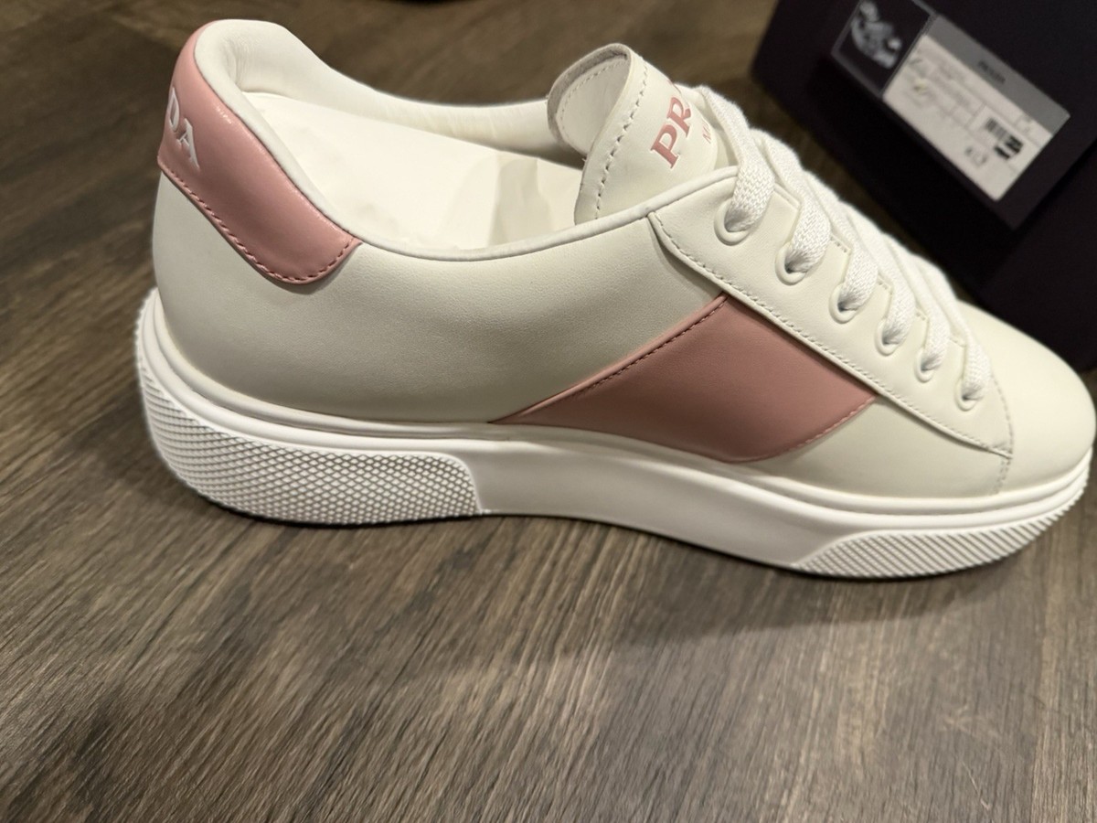 PRADA Sneakers Pink and White NEW | eBay