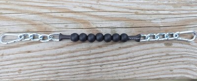 BRAND NEW Black Beaded Curb Strap by ALW Equine