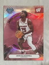 JOHN BLACKWELL 2025-26 Bowman U Best Red Refractor /5 Wisconsin