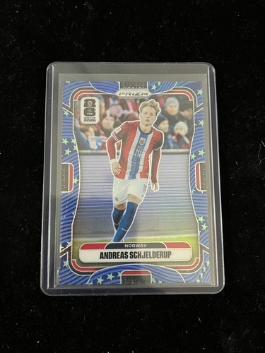 Andreas Schjelderup 2026 Panini Prizm FIFA World Cup Base Old Glory Prizms /94