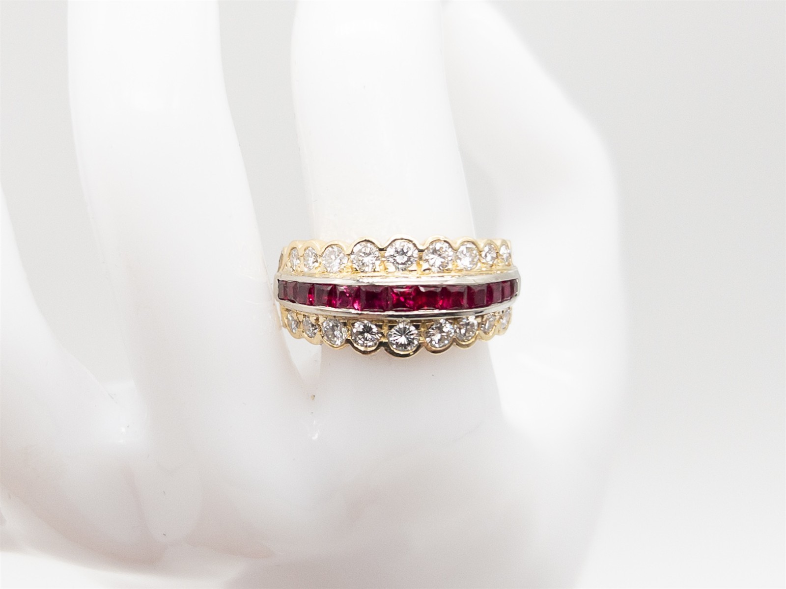 SIGNED SARS $9000 3ct Natural BURMA RUBY VS G Dia… - image 1
