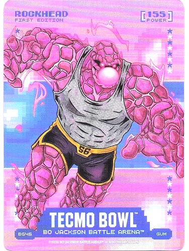 ROCKHEAD Gum Battlefoil SSP Bo Jackson Battle Arena Tecmo Bowl Chris Doleman