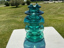 TOUGH FIND! HEMINGRAY CD-248/311/311 MONTANA STACKER GLASS POWER INSULATOR