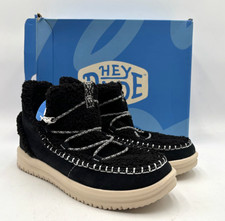 Hey Dude CAMDEN SUEDE COZY Women's NEW Boots Black Multiple Sizes NIB
