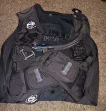 SeaQuest BLACK SCUBA DIVING VEST SIZE MEDIUM