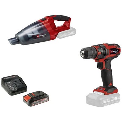 Einhell 4326596 TC-CD 18/35+TE-VC 18 (1x2.5Ah) Cordless Drill Driver 1