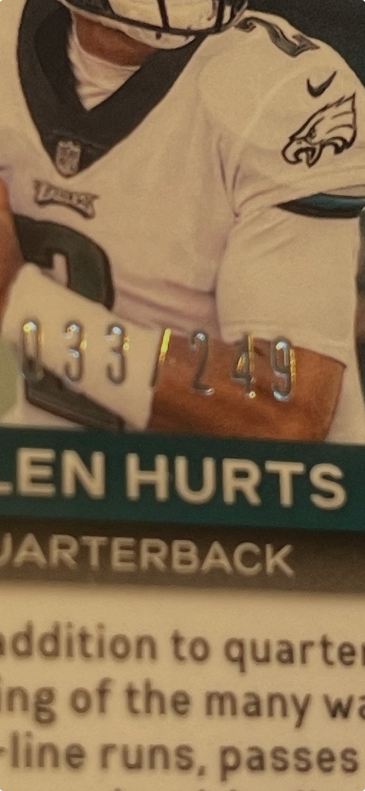 RARE SP#/249💎PSA MINT 2020 ORANGE Prizm JALEN HURTS RC SB MVP #343 FUTURE HOF🐐 view 2