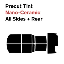 Precut Window Film Car Nano Ceramic DIY Tint for Jeep Wrangler 2007-2010 4 Door