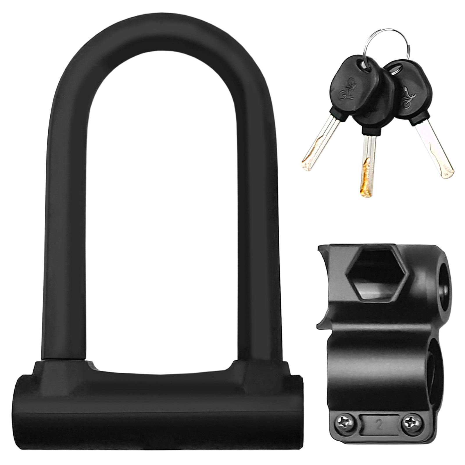 Bike Lock Heavy Duty U Lock Secure Lock With Mounting Bracket