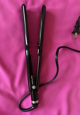 BaBylissPRO Ceramic Porcelain Flat Iron Hair Straightener, Electric, Black