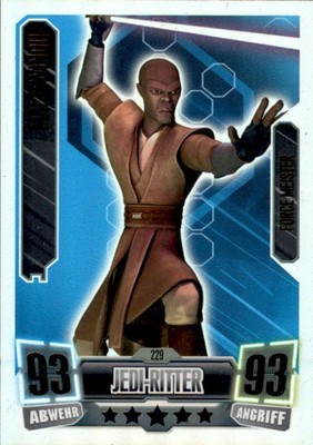Force Attax Serie 2 229 - MACE WINDU - Jedi-Ritter - Die Republik Force Meister