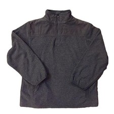 Gymboree Quarter Zip Fleece Jacket Boys M 7-8 Used Dark Gray