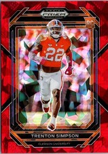 2023 Panini Prizm Draft Picks #178 Trenton Simpson Prizms Red Ice