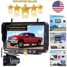 Solar Wireless Backup Camera System: Easy Install, HD 1080P