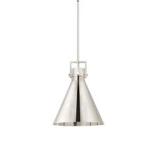 Innovations Lighting 410-1SL-20-16 Newton Cone Pendant Newton - Nickel