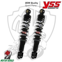 Yss 2X Hintere StoßDäMpfer Set Honda Sh 125 2001-2004 Schwarz