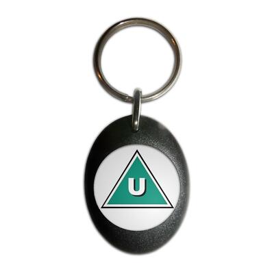 Schlüsselanhänger U Zertifikat Kunststoff oval (43 mm x 32,5 mm)