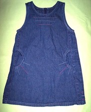 Denim overall dress -Faded Glory