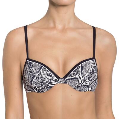 REDUCED TO CLEAR Sloggi Nightblue Pearls Padded Underwired Bikini Top CTOWP