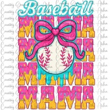 Sublimation Print Baseball Mama Ready To Press Paper Ink Heat Transfer
