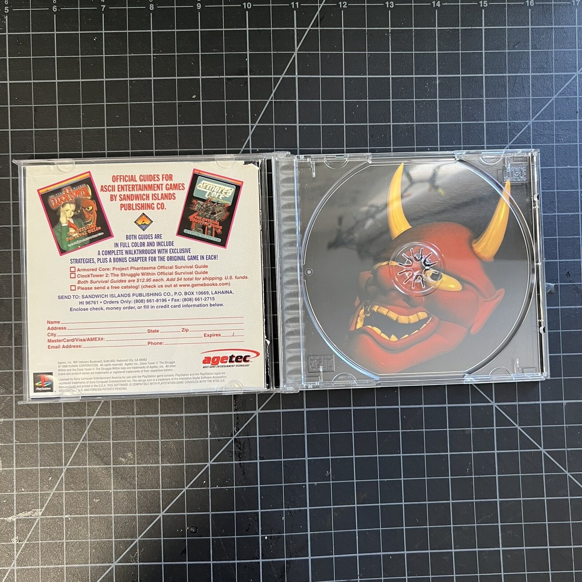 Clock Tower Complet PS1 – Version Allemande PAL, Boîtier Et Notice D'origine