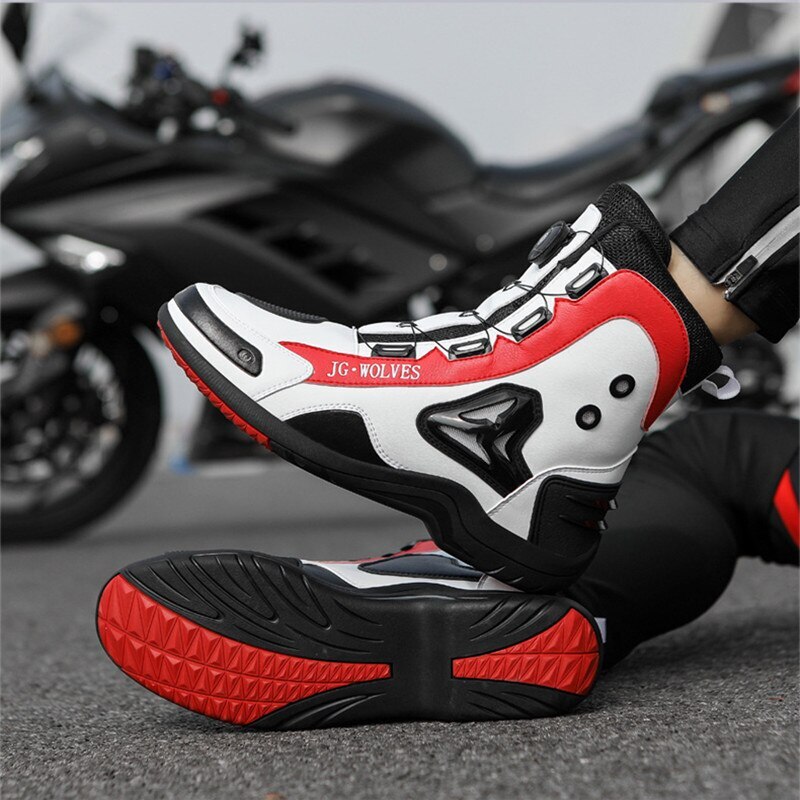 Motorcycle Boots Male Motocross Shoes Bicycle Racing Speed