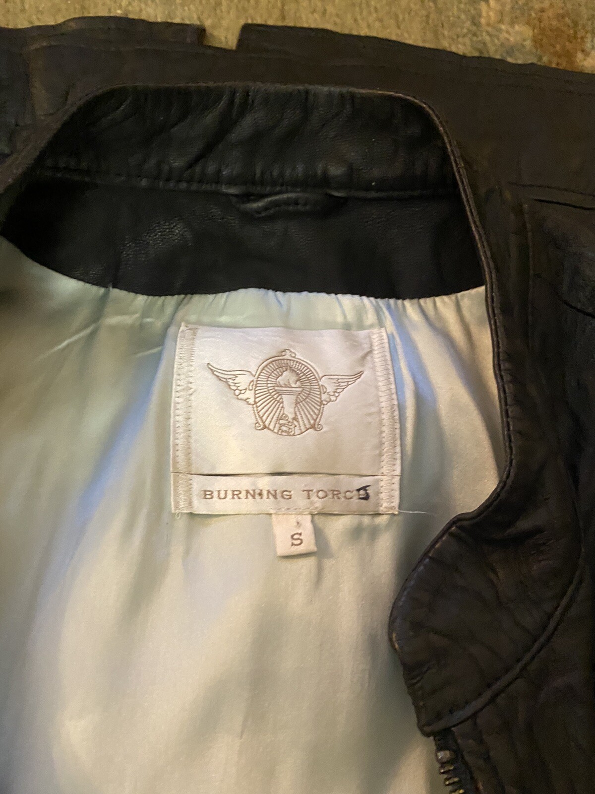 Burning Torch Black Leather Jacket Vest Soft Leather … Gem