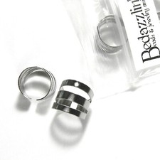 2 Surgical 304 Grade Stainless Steel Ear Cuff Clip On Earring Findings with Hole