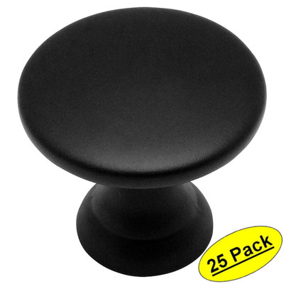 *25 Pack* Cosmas Cabinet Hardware Flat / Matte Black Knobs #4545FB