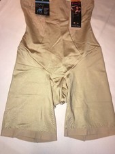 Maidenform 2042 Vintage Chic Hi-Waist Thigh Slimmer Nude Beige Small