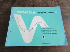 Honda C250T CB400T 1977 OEM Parts List Catalogue Parts Catalog