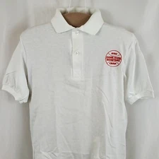 Vintage 90s Sugar River Basketball Camp Polo Shirt Mens Small Cotton Blend NOS