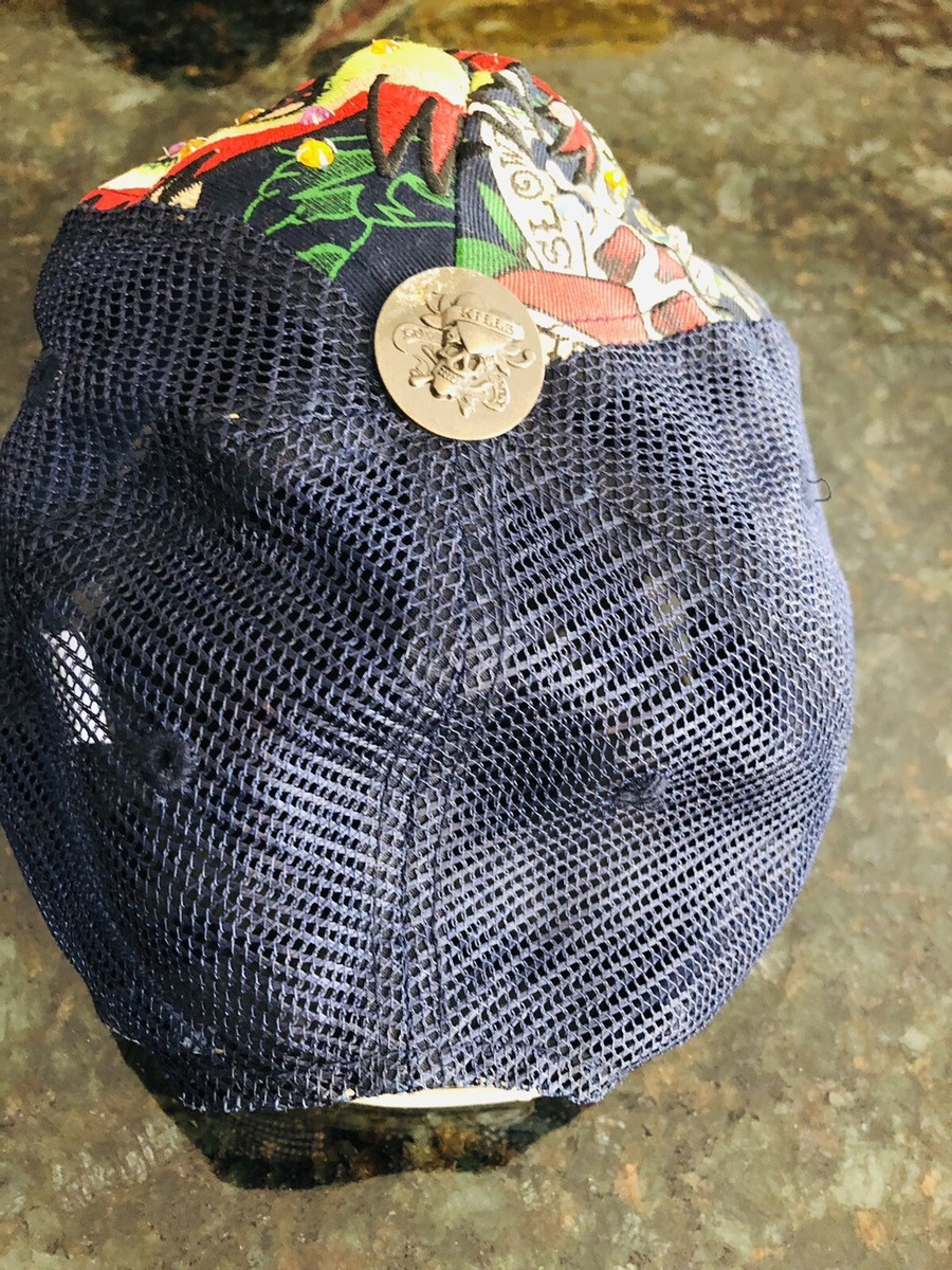 ED HARDY BY CHRISTIAN AUDIGIER SLLOWLY KILSS VINTAGE CAP (OSFA