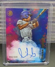 2021 Bowman Inception Isaiah Greene Prospect Autograph Auto #576/600 Indians