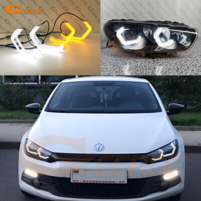 For Volkswagen VW Scirocco III 2008 - Concept M4 Iconic Hex LED Angel Eyes Kit
