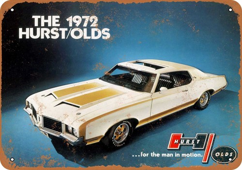 METAL SIGN - 1972 Hurst Olds Front - Vintage Look Reproduction | eBay