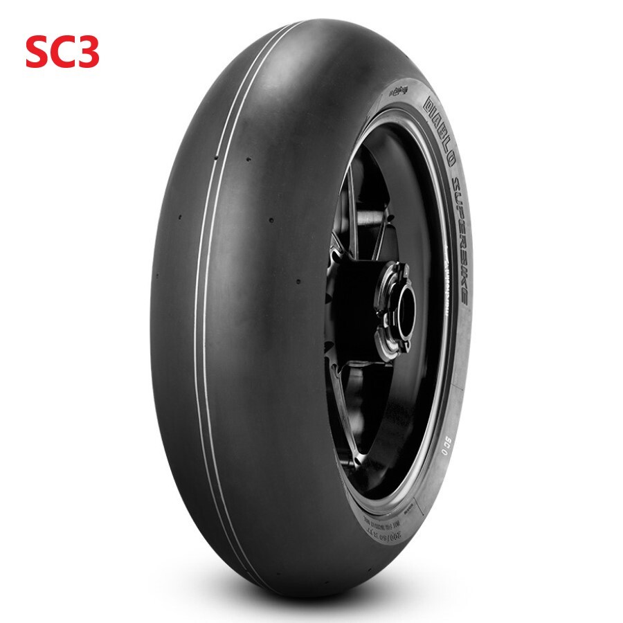Motorcycle Tyre Pirelli Diablo Superbike Slick 200/60 R17 NHS SC3 Rear Honda